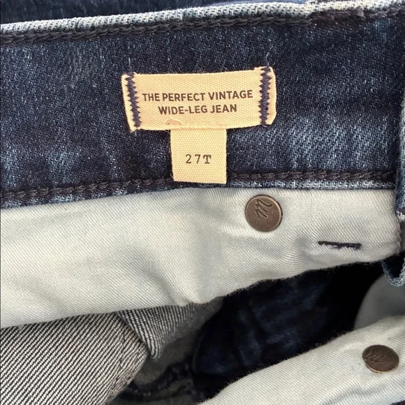 NWOT Madewell the perfect vintage wide leg Blue Jean Sz  27 tall - Picture 9 of 10